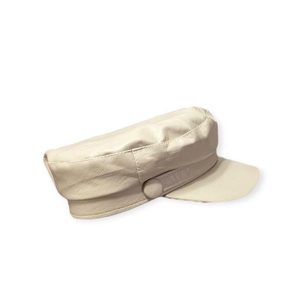 Stone Color Curve Brim Flat Top Baker Boy Hat  NEW - Picture 1 of 4